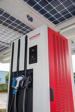 Europe's most advanced public electric vehicle charging station opened at Honda R&D Europe