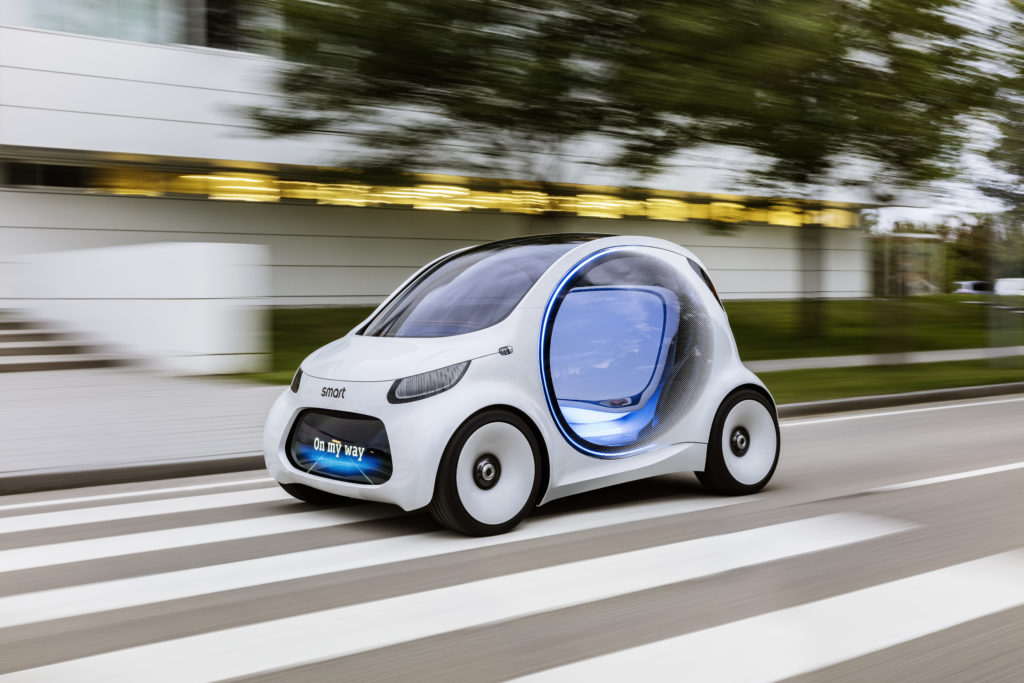Autonomes Konzeptfahrzeug smart vision EQ fortwo: So sieht das Carsharing der Zukunft aus