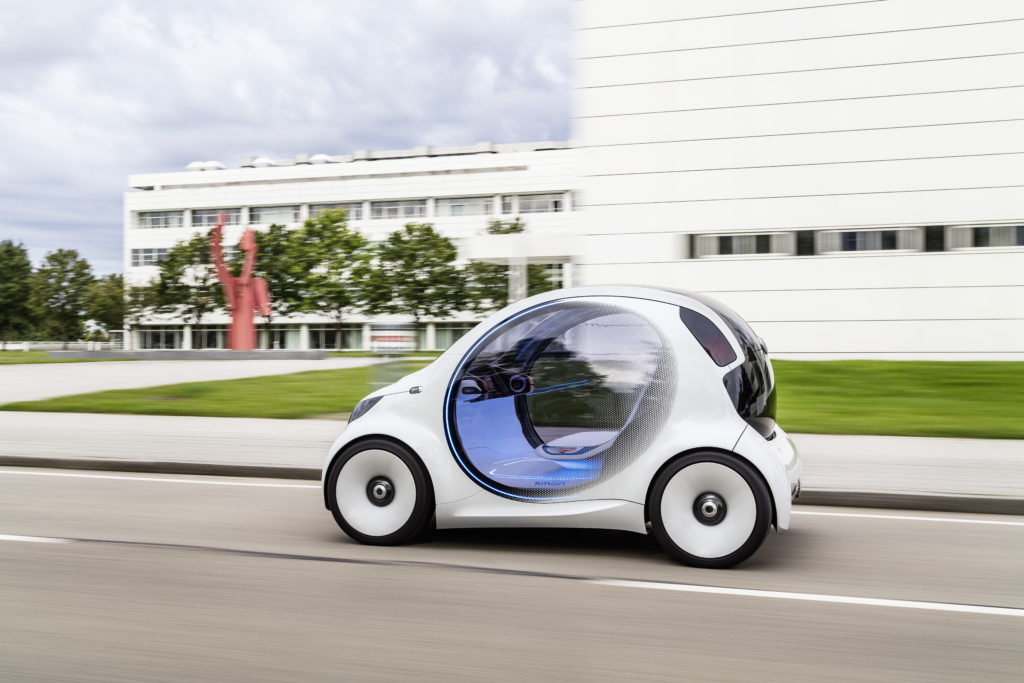 Autonomes Konzeptfahrzeug smart vision EQ fortwo: So sieht das Carsharing der Zukunft aus