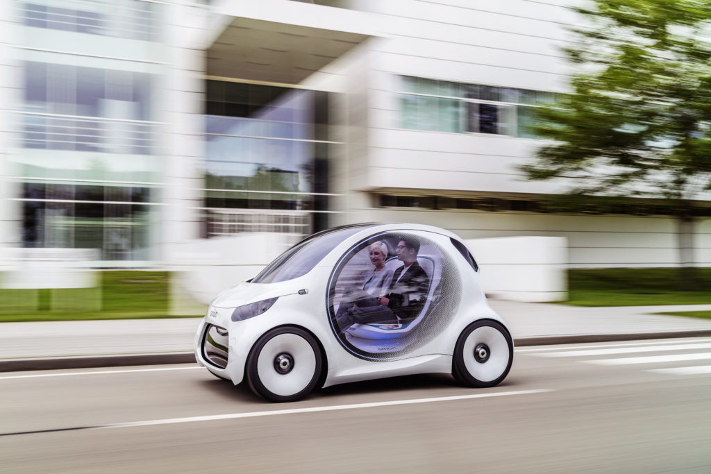 Autonomes Konzeptfahrzeug smart vision EQ fortwo: So sieht das Carsharing der Zukunft aus