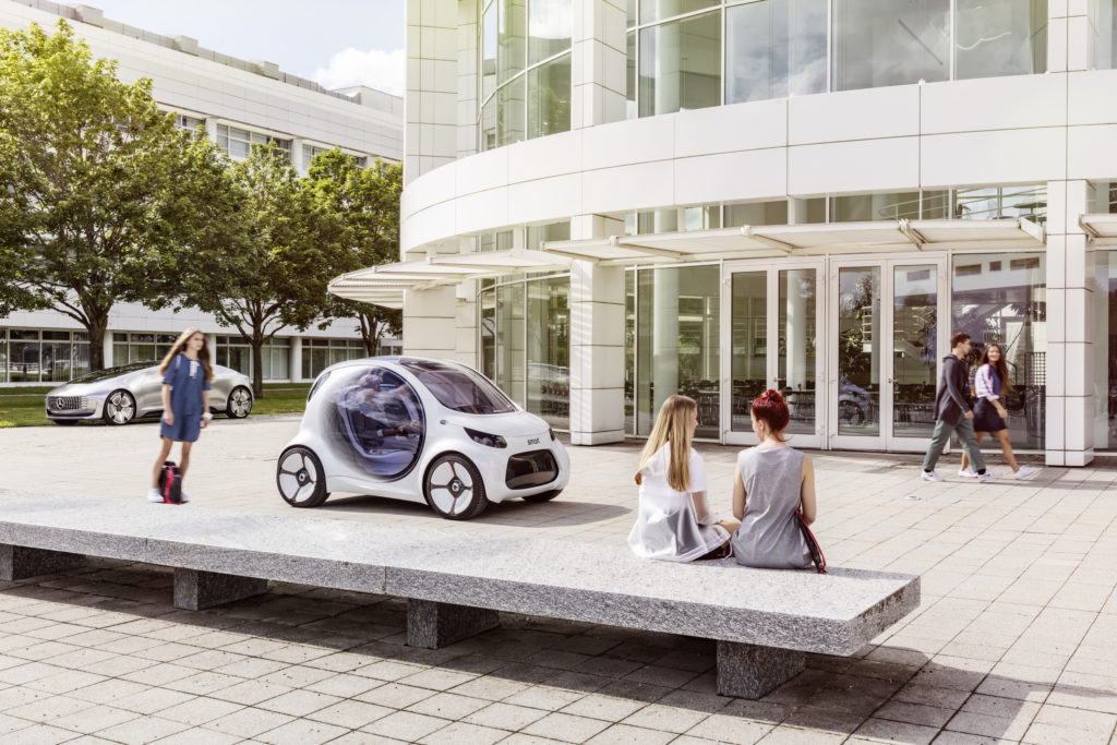 Autonomes Konzeptfahrzeug smart vision EQ fortwo: So sieht das Carsharing der Zukunft aus
