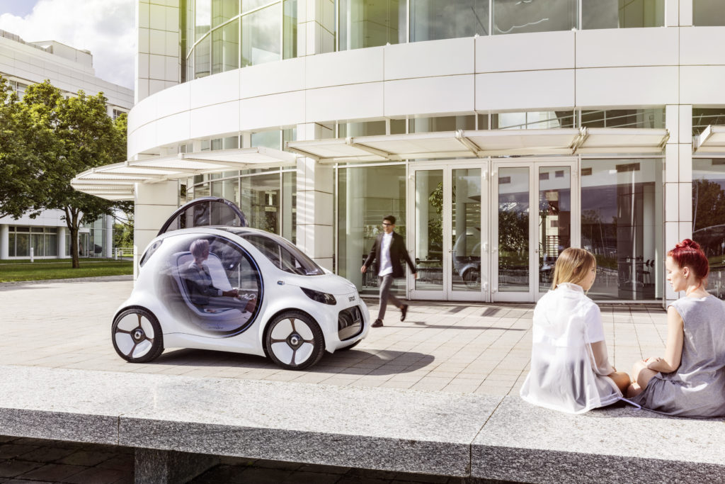 Autonomes Konzeptfahrzeug smart vision EQ fortwo: So sieht das Carsharing der Zukunft aus