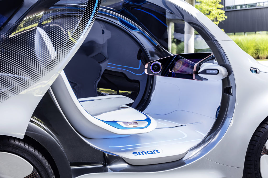 Autonomes Konzeptfahrzeug smart vision EQ fortwo: So sieht das Carsharing der Zukunft aus