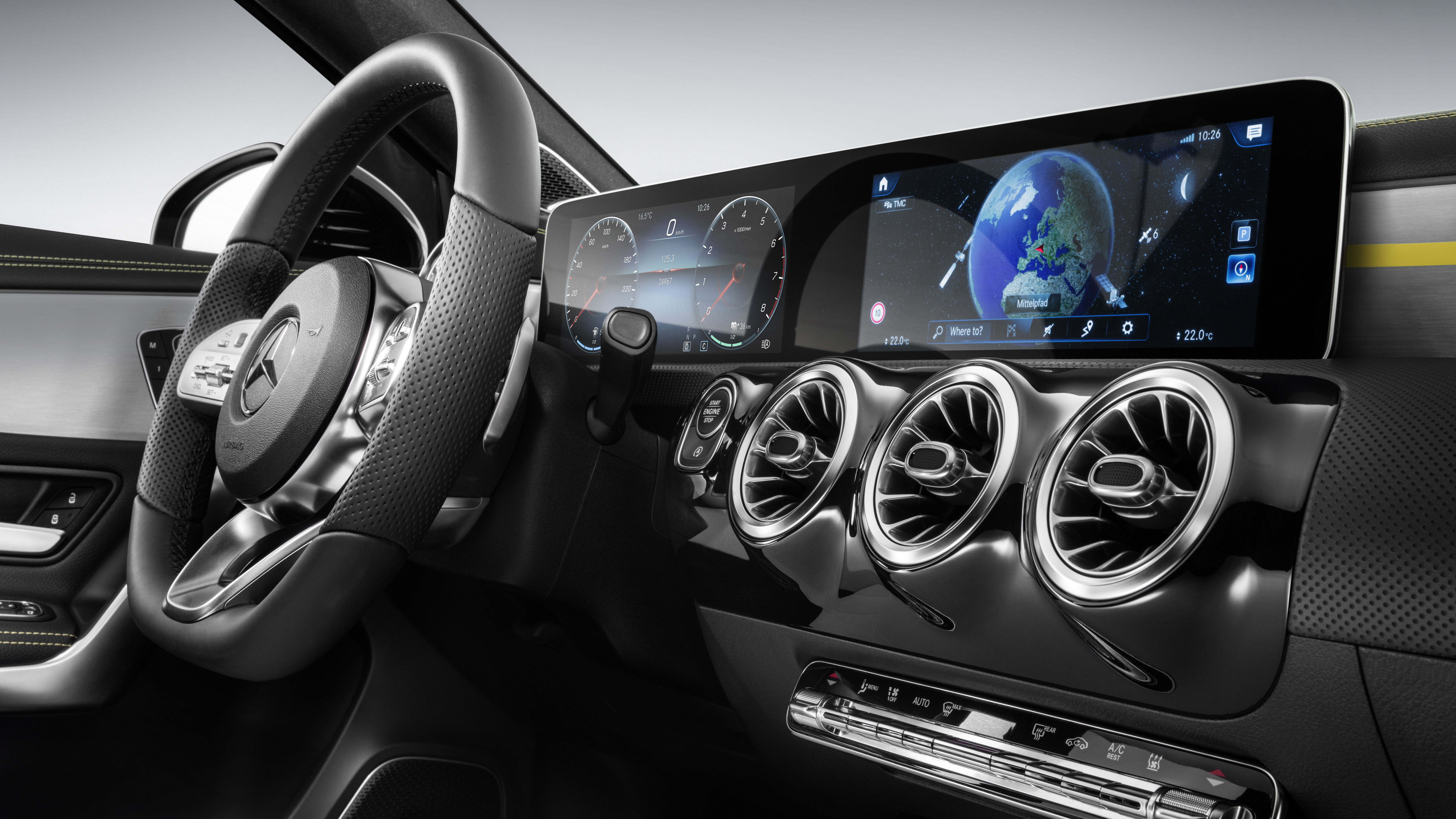 Foi revelado o interior do novo Mercedes-Benz Classe A thumbnail