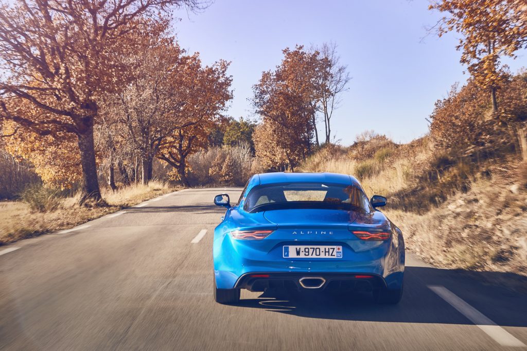 2017 – ALPINE A110 drive tests in Aix-en-Provence region