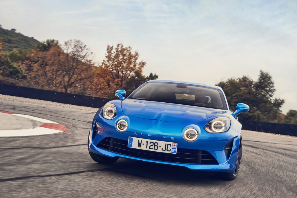 2017 – ALPINE A110 drive tests in Aix-en-Provence region
