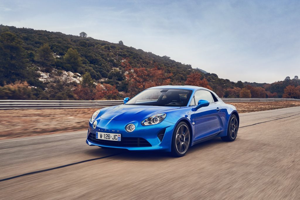 2017 – ALPINE A110 drive tests in Aix-en-Provence region
