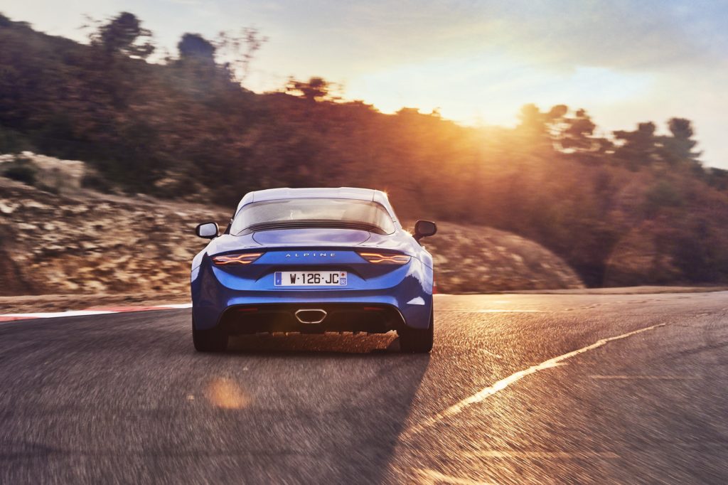 2017 – ALPINE A110 drive tests in Aix-en-Provence region