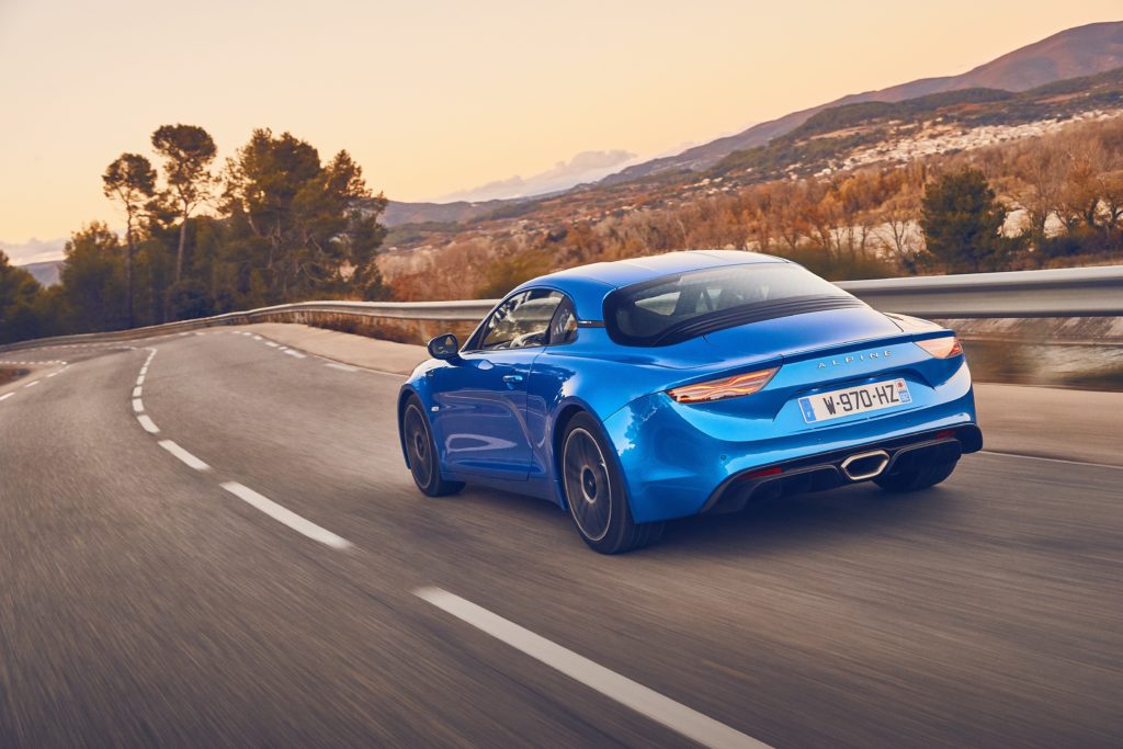 2017 – ALPINE A110 drive tests in Aix-en-Provence region