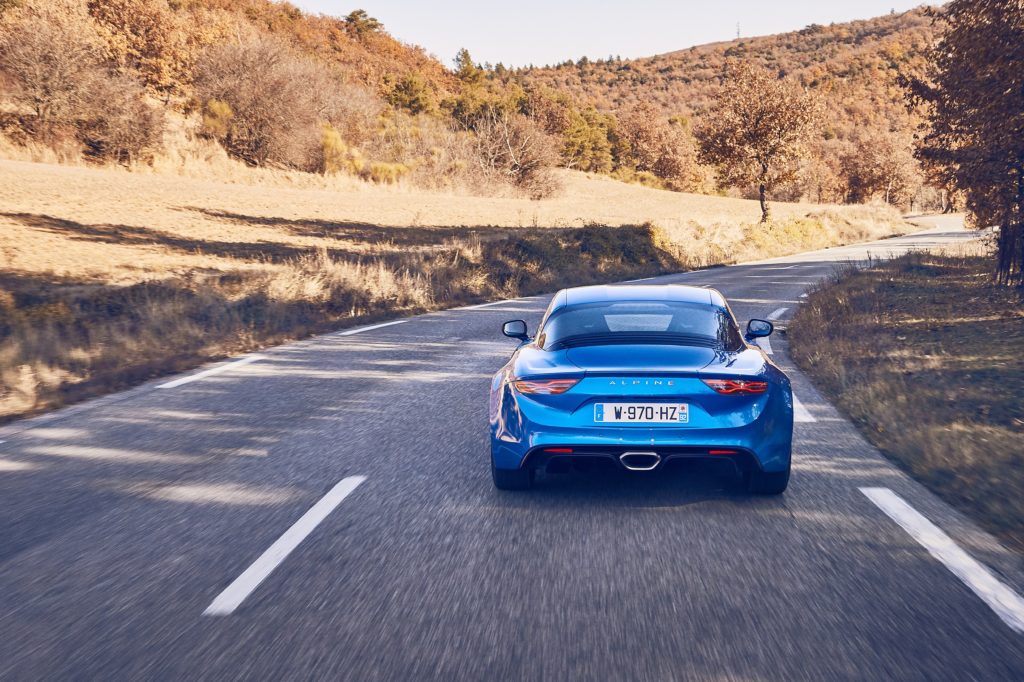 2017 – ALPINE A110 drive tests in Aix-en-Provence region
