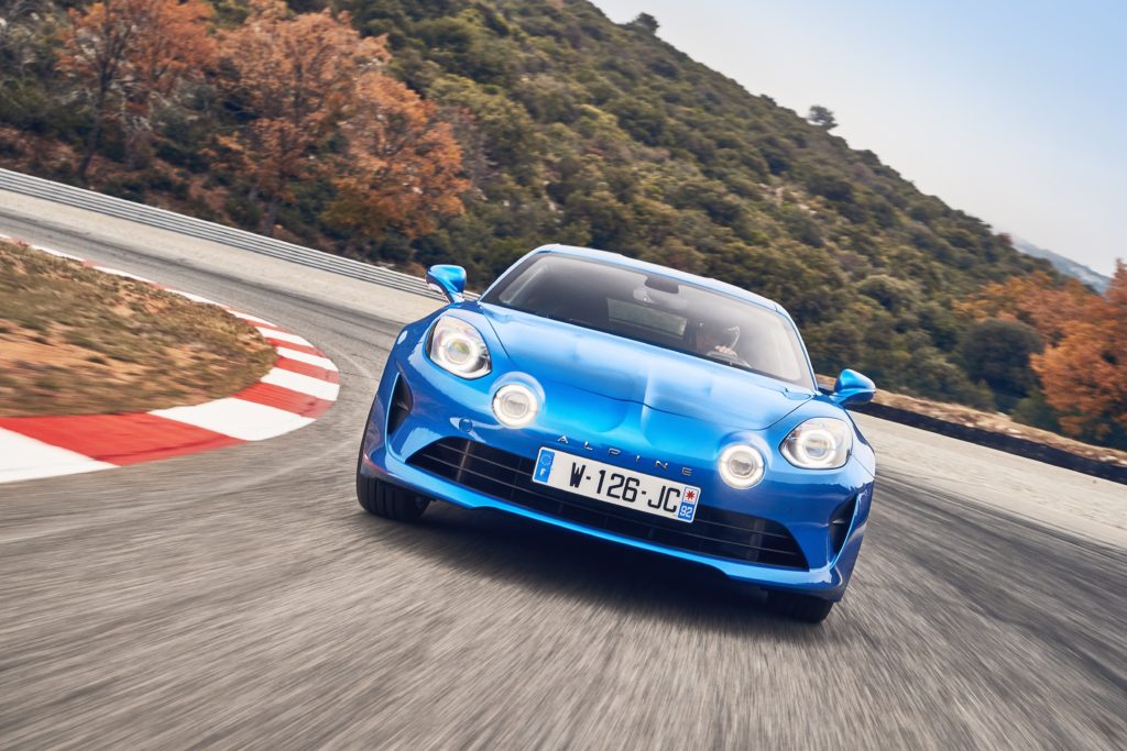 2017 – ALPINE A110 drive tests in Aix-en-Provence region
